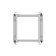 Stojak Open rack 19 cali 9U 600x600-1100 regulowany szary
