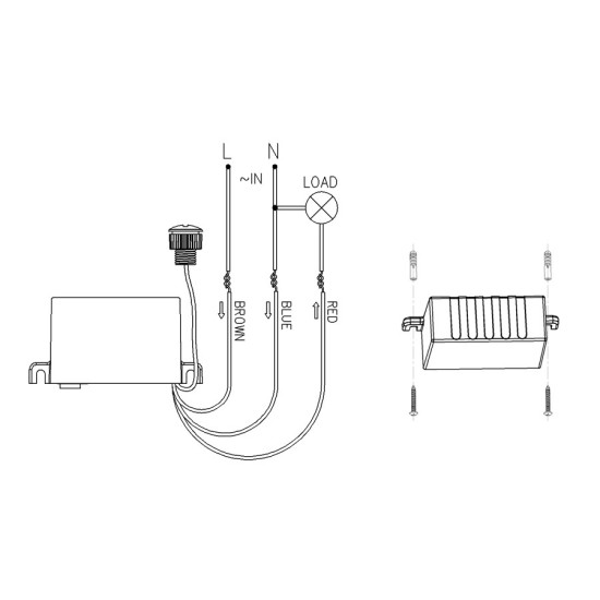 Czujnik zmierzchowy zewnętrzny (sonda) 2000W MCE34
