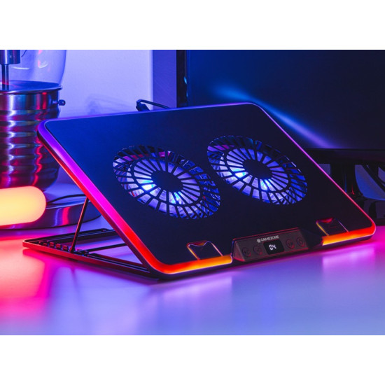 Podstawka chłodząca Gamezone Snowman Pro 17 cali RGB 