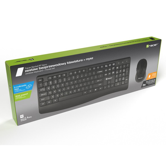 Zestaw klawiatura i mysz Bartix II RF Nano 