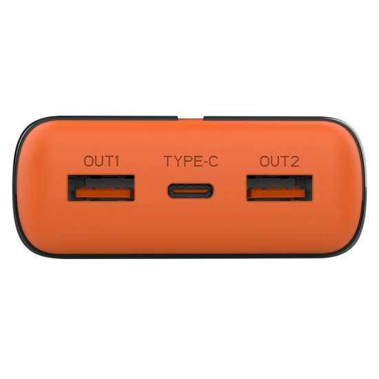 Power bank EnerGen 20000mAh PD+QC3.0 czarno-pomarańczowy