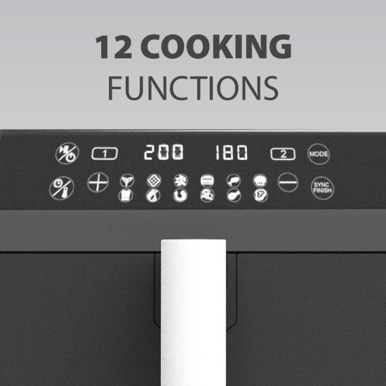 Frytownica beztłuszczowa podwójna pionowa 5l + 5l  2400W  MR-761