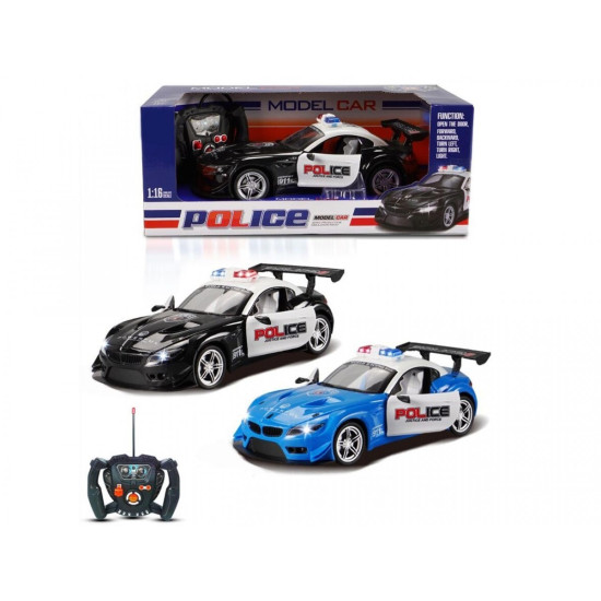 Auto policja R/C światło, otwierane drzwi
