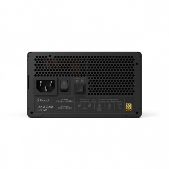 Zasilacz FDE Ion 3 GOLD 850W 80+ GOLD Black 