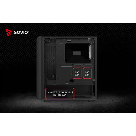 Obudowa komputerowa NOCTIS GLASS RGB X1