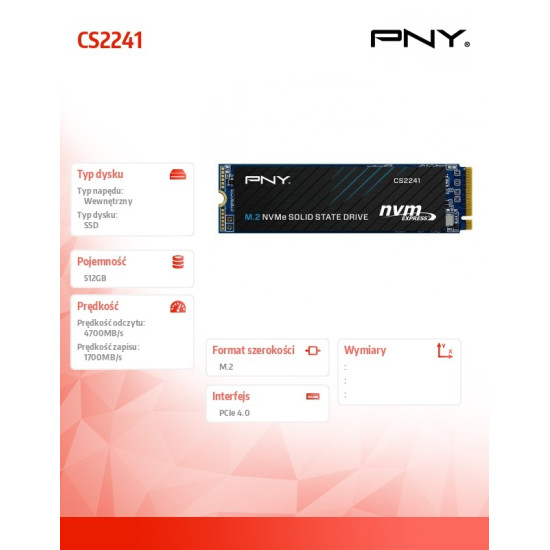 Dysk SSD 512GB M.2 2280 BULK M280CS2241-512-BLK
