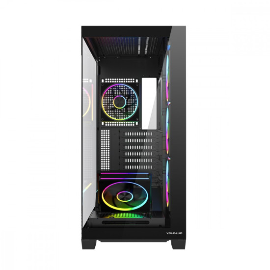 Obudowa PC VOLCANO STELLAR PLUS ARGB MIDI 5F Czarna