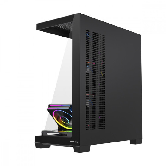 Obudowa PC VOLCANO STELLAR PLUS ARGB MIDI 5F Czarna