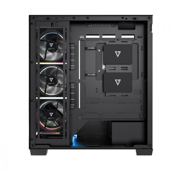 Obudowa PC VOLCANO STELLAR PLUS ARGB MIDI 5F Czarna