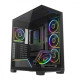 Obudowa PC VOLCANO STELLAR PLUS ARGB MIDI 5F Czarna