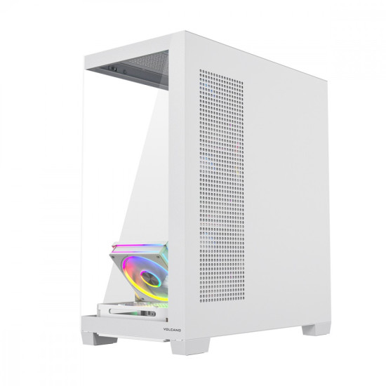 Obudowa PC VOLCANO STELLAR PLUS ARGB MIDI 5F Biała