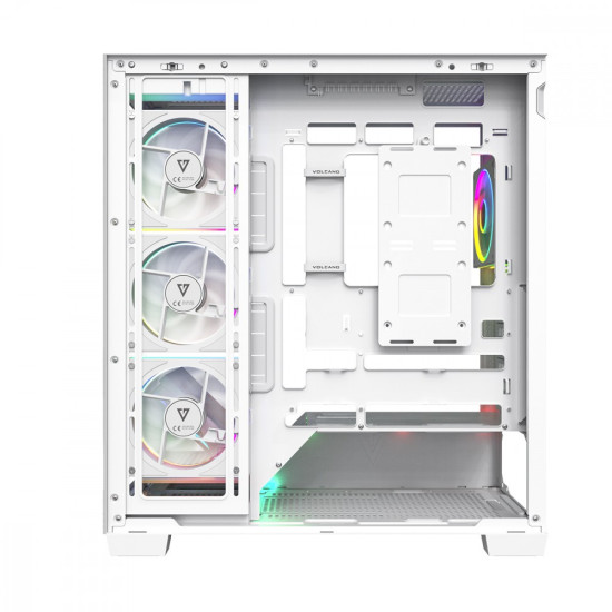 Obudowa PC VOLCANO STELLAR PLUS ARGB MIDI 5F Biała