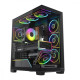 Obudowa PC VOLCANO STELLAR PLUS ARGB MIDI 8F Czarna