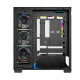 Obudowa PC VOLCANO STELLAR PLUS ARGB MIDI 8F Czarna