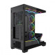 Obudowa PC VOLCANO STELLAR PLUS ARGB MIDI 8F Czarna