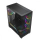 Obudowa PC VOLCANO STELLAR PLUS ARGB MIDI 8F Czarna