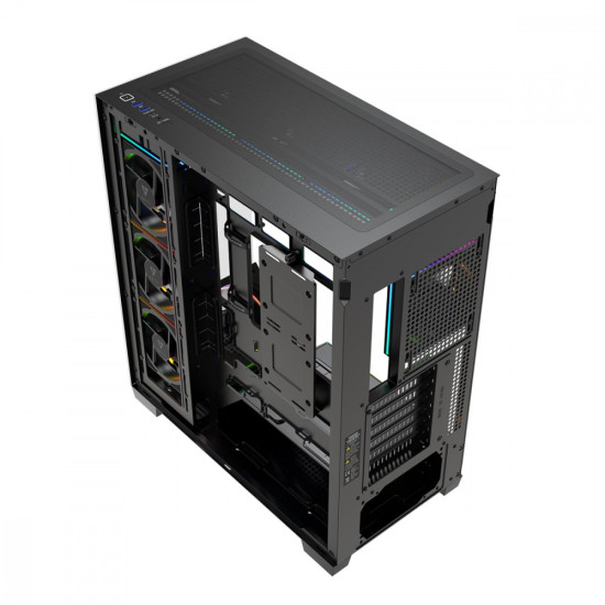 Obudowa PC VOLCANO STELLAR PLUS ARGB MIDI 8F Czarna