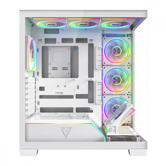 Obudowa PC VOLCANO STELLAR PLUS ARGB MIDI 8F Biała