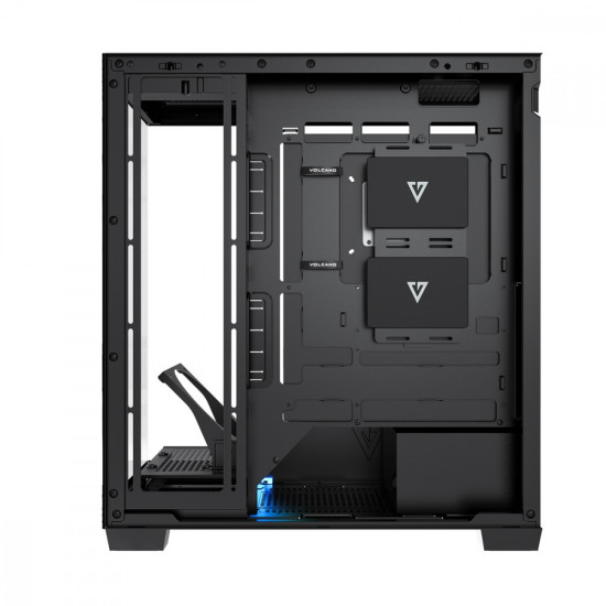Obudowa PC VOLCANO STELLAR PLUS ARGB MIDI NF Czarna