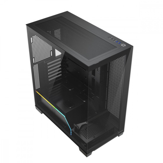 Obudowa PC VOLCANO STELLAR PLUS ARGB MIDI NF Czarna