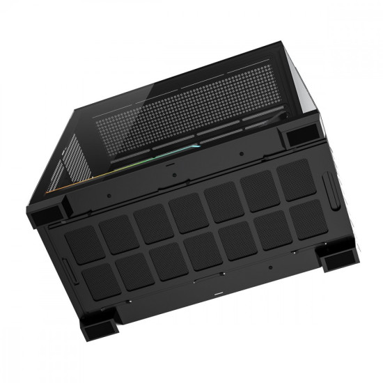 Obudowa PC VOLCANO STELLAR PLUS ARGB MIDI NF Czarna