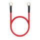 Przewód akumulatorowy z końcówkami konektorowymi M8 | Kabel z     oczkiem 8mm | 60cm | Czerwony 