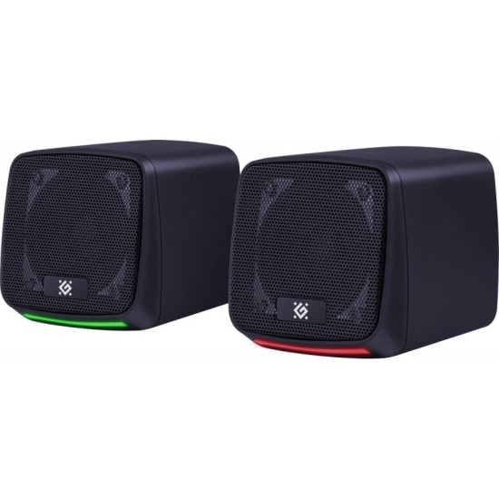 Głośniki komputerowe J3 2.0 6W LED USB Czarne 