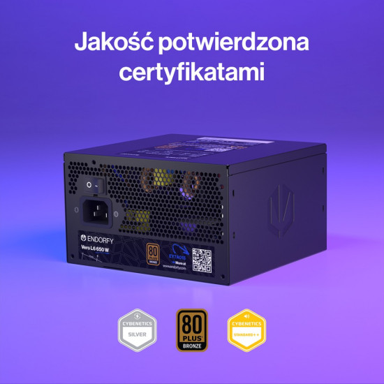 Zasilacz Vero L6 650W 80 Plus Bronze