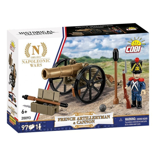 Klocki Francuski artylerzysta z armatą 97 elementów