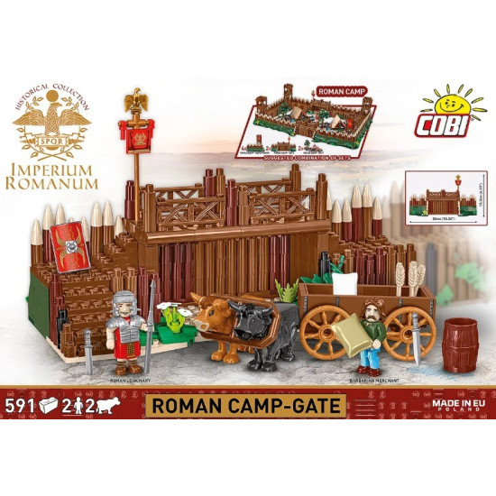 Klocki Imperium Romanum - Brama obozu rzymskiego 591 elementów