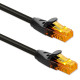 Kabel patchcord UTP | kat.6 | 2 x RJ-45 | High speed 1Gb/s |     Pozłacane styki | 15m | Czarny 