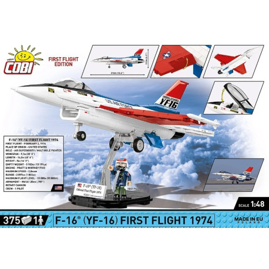 Klocki F-16 FST Flight 375 elementów