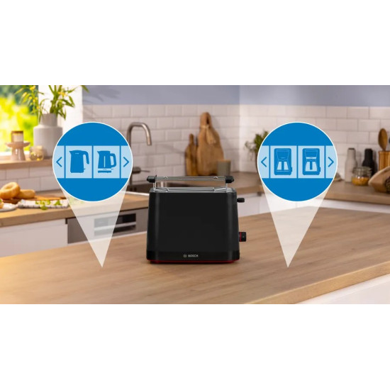 Toster MyMoment TAT3M123 czarny