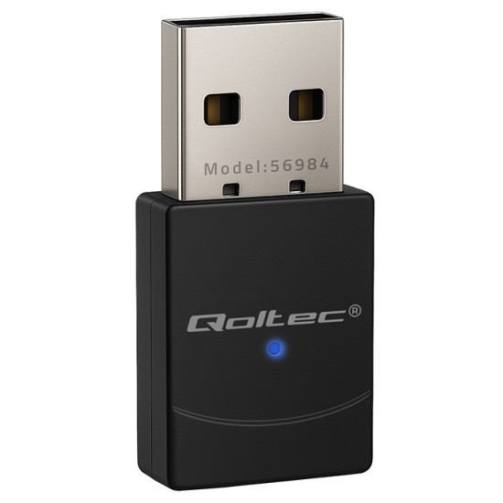 Bezprzewodowy mini Adapter Wi-Fi 6 | Standard AX | Bluetooth 5.4 | USB | 900Mbps 