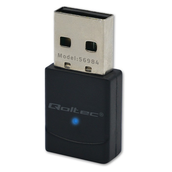 Bezprzewodowy mini Adapter Wi-Fi 6 | Standard AX | Bluetooth 5.4 | USB | 900Mbps 