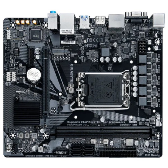 Płyta główna H610M S2H V2 s1700 2DDR 5 DP/HDMI/DSUB M.2 mATX 