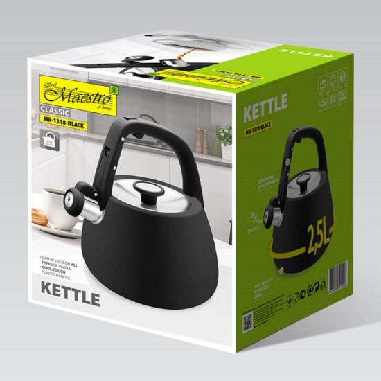 Czajnik nieelektryczny 2,5 l MR-1318-BLACK 