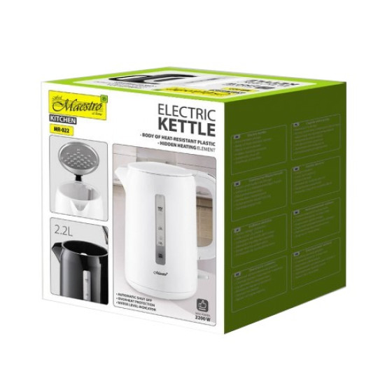 Czajnik elektryczny 2,2l 2200W MR-022-WHITE