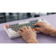 Klawiatura magnetyczna ASTRAL White OUTEMU White jade RGB 3 kolory keycapów