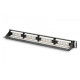 Panel krosowy (patch panel) 19' 24x RJ45, LSA pion, kat.6, nieekranowany, 1U, prowadnica kabli, pola opisowe, Czarny