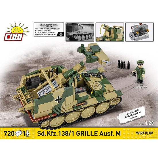 Klocki SD.KFZ.138/1 Grille 720 elementów