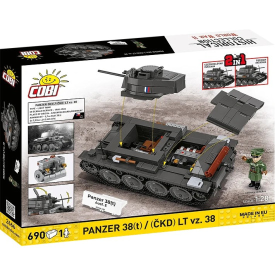 Klocki Panzer 38 LT VZ.38 690 elementów