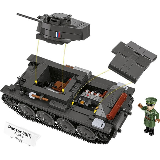 Klocki Panzer 38 LT VZ.38 690 elementów