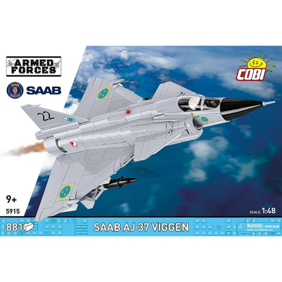 Klocki Saab AJ 37 Viggen 881 elementów