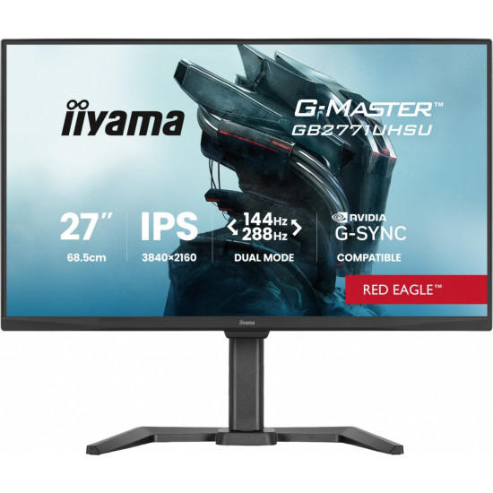 Monitor 27 cali GB2771UHSU-B1 4K 144Hz FHD 288Hz, 450cd, 2x2W, HAS 150, PIVOT
