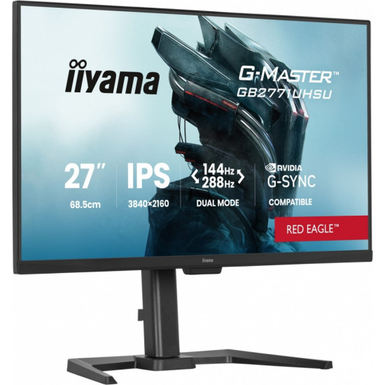 Monitor 27 cali GB2771UHSU-B1 4K 144Hz FHD 288Hz, 450cd, 2x2W, HAS 150, PIVOT