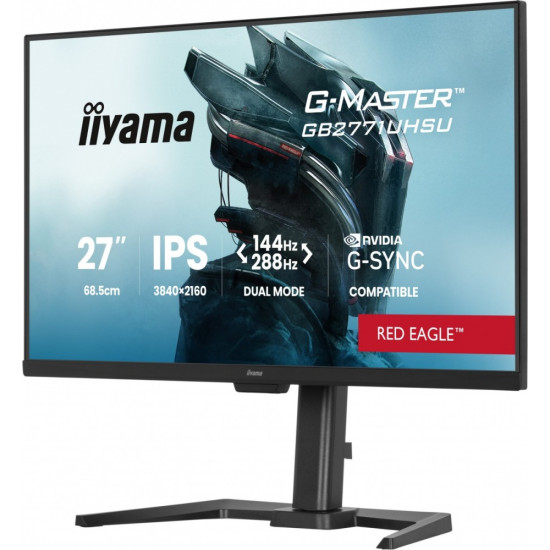 Monitor 27 cali GB2771UHSU-B1 4K 144Hz FHD 288Hz, 450cd, 2x2W, HAS 150, PIVOT