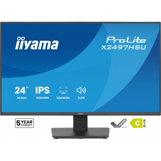 Monitor  ProLite 23.8 cala X2497HSU-B1 IPS,FHD,HDMI,DP,120Hz,350CD,2xUSBv3.2,   2xUSB-C, GW 5lat