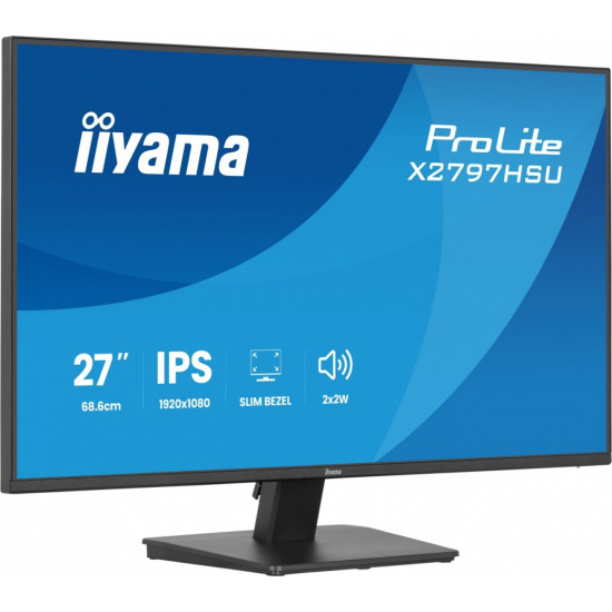 Monitor  ProLite 27 cali X2797HSU-B1  IPS,FHD,HDMI,DP,120Hz,350CD,2xUSBv3.2,  2xUSB-C, GW 5lat 
