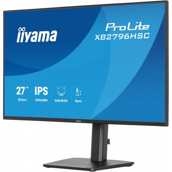 Monitor 27 cali XB2796HSC-B1   IPS,FHD,HDMI,USB-C (PD 65W),144Hz,    1xUSB 3.2 , 1xUSB-C, 2x2W, HAS 150/PIVOT/obrót stopy 360st